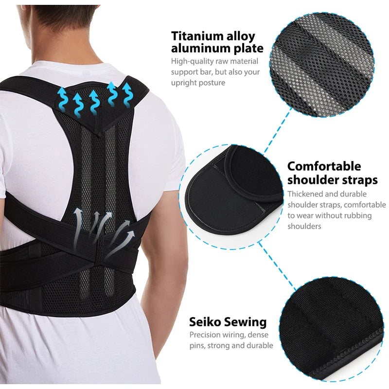 Adjustable Breathable Back Posture Corrector