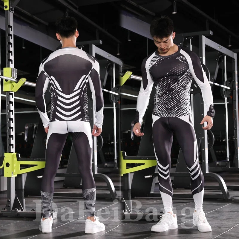 Men's 3-Piece Compression Sportswear Set