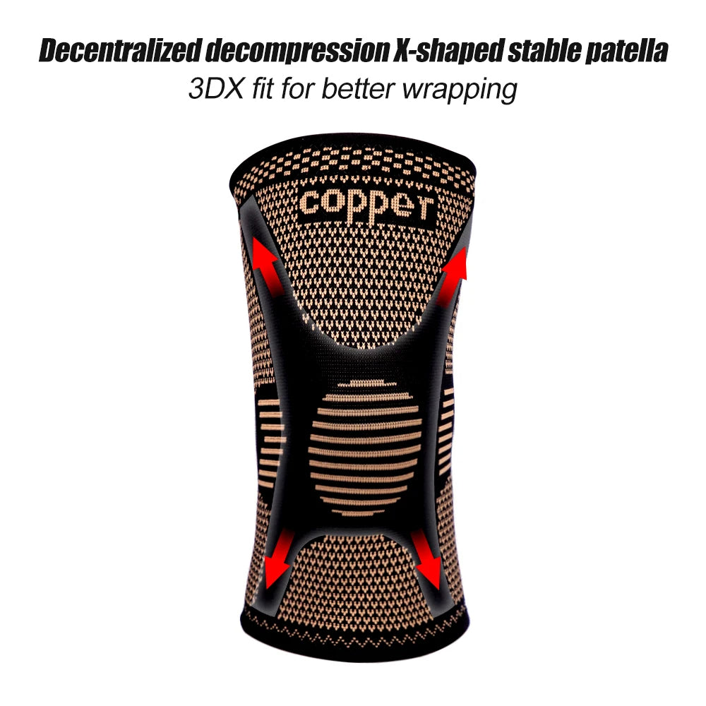 Ultimate Copper Knee Brace for Pain Relief & Support