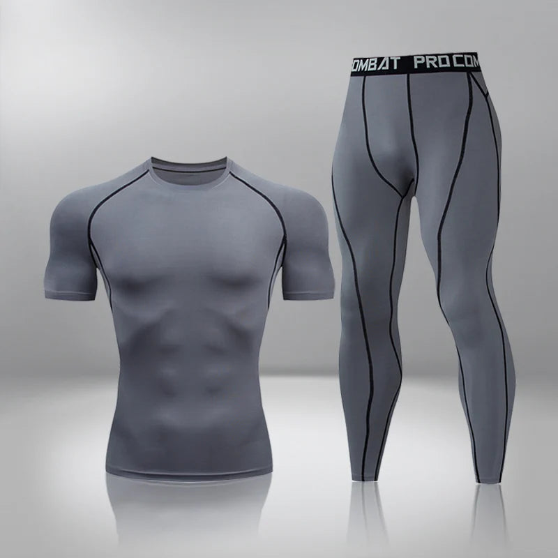 Winter Thermal Underwear Men Warm First Layer Man Undrewear Set Compression Quick Drying Second Skin Long Johns Sport 2 Sets