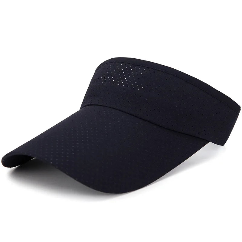 Summer Breathable Air Sun Hats Men Women Adjustable Visor UV Protection Top Empty Solid Sports Tennis Golf Running Sunscreen Cap