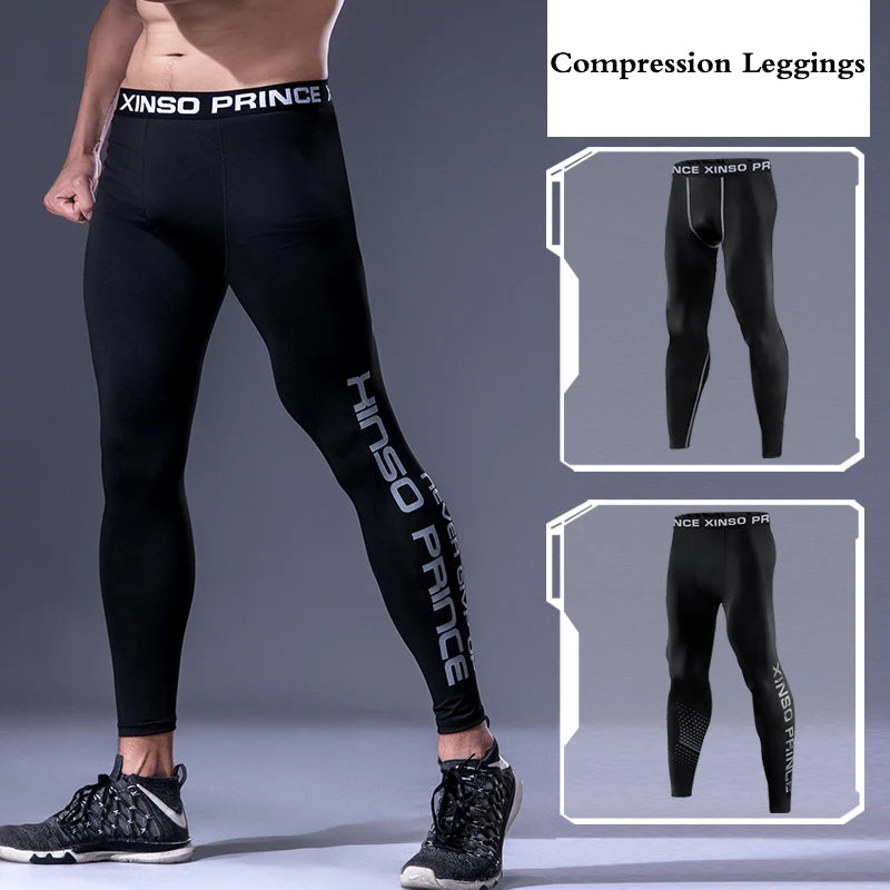 Men's Quick Dry Compression Running Tights