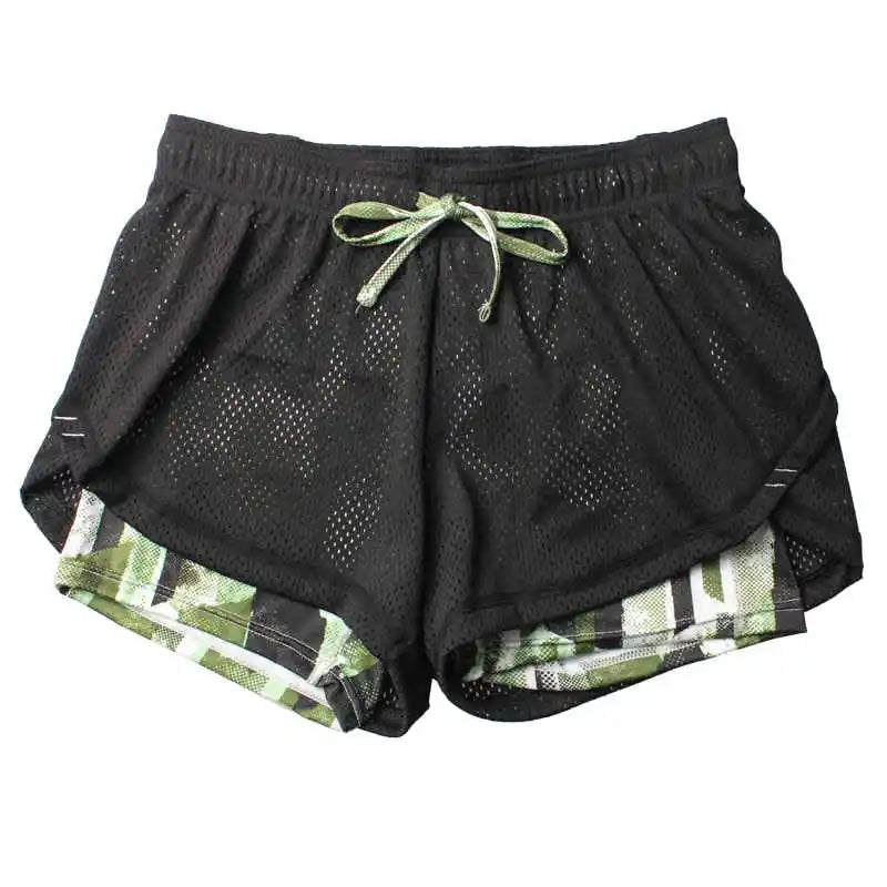 Detector Women ladies Shorts Women Fitness Sport Shorts Women's Printed Cool Women Sport Short Fitness Running Shorts