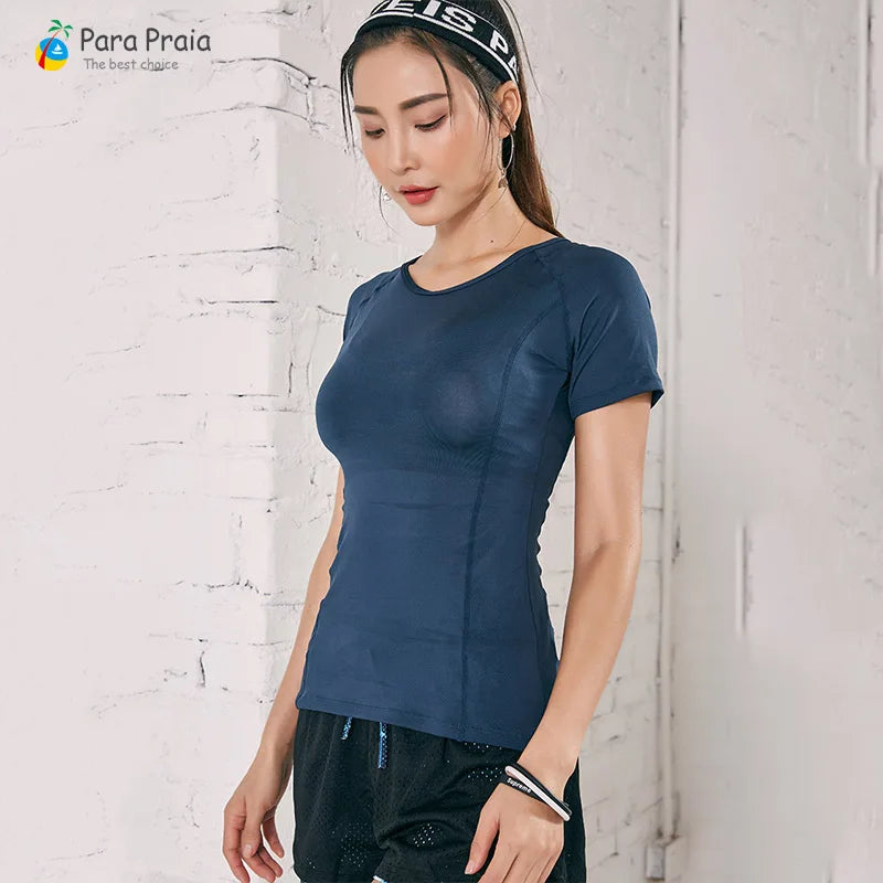 5 Colors Sportswear for Women Fitness Clothing Women Sports T-Shirt Gym Workout Yoga Female T-shirt Gym Woman Sportswear S To XL