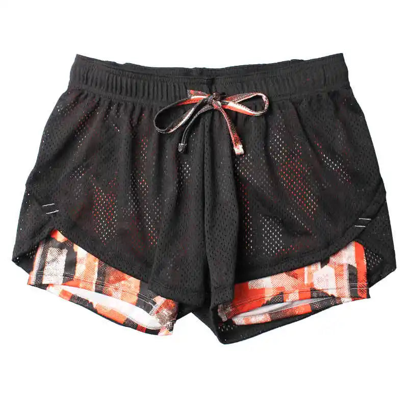 Detector Women ladies Shorts Women Fitness Sport Shorts Women's Printed Cool Women Sport Short Fitness Running Shorts