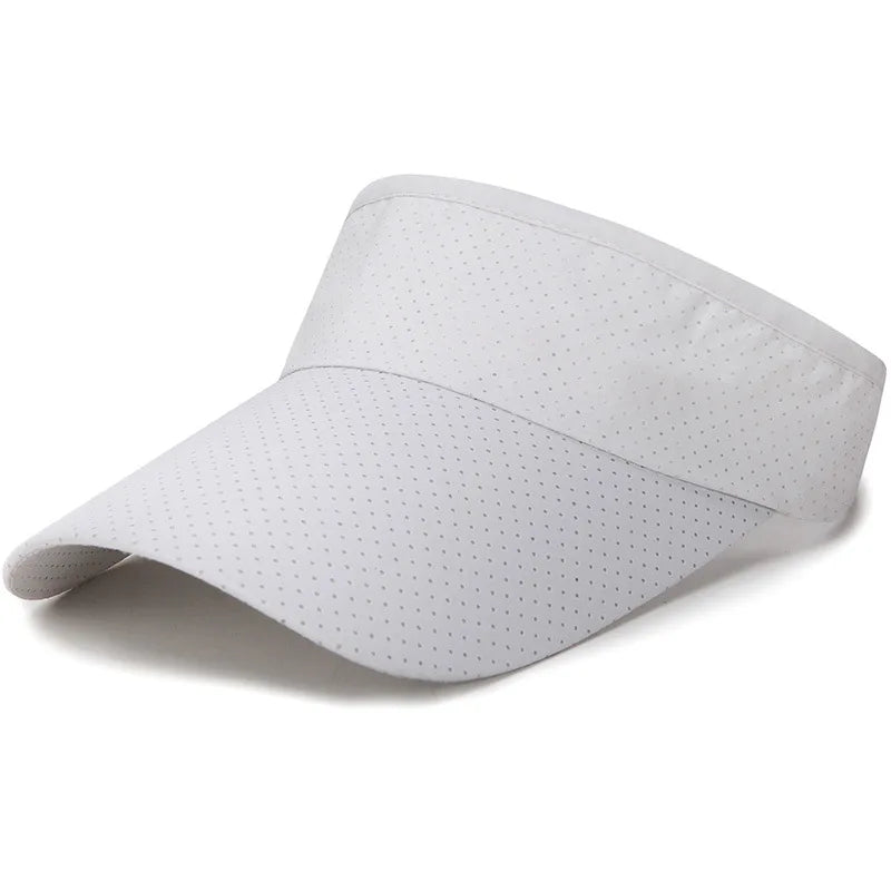 Summer Breathable Air Sun Hats Men Women Adjustable Visor UV Protection Top Empty Solid Sports Tennis Golf Running Sunscreen Cap