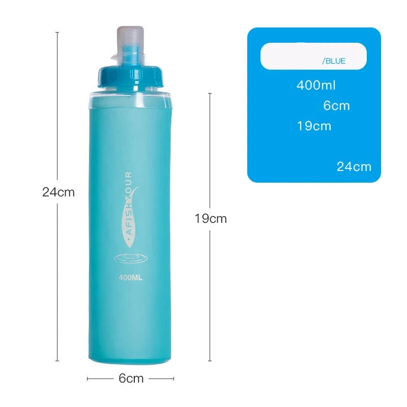 TPU Soft Bottles Foldable Silicone Water Tank Bag Outdoor Sport Traveling Running Cycling Marathon Kettle Hydration Pack Bladder