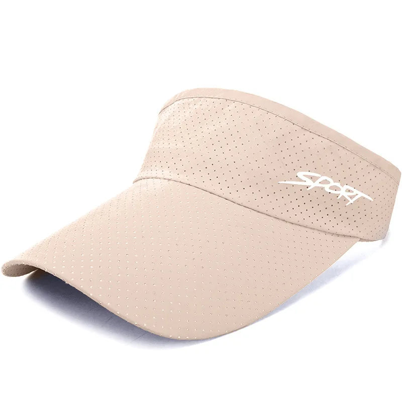 Summer Women Breathable Air Sun Hats Quick-dry Visor UV Protection Top Empty Solid Men Sports Tennis Golf Running Sunscreen Cap