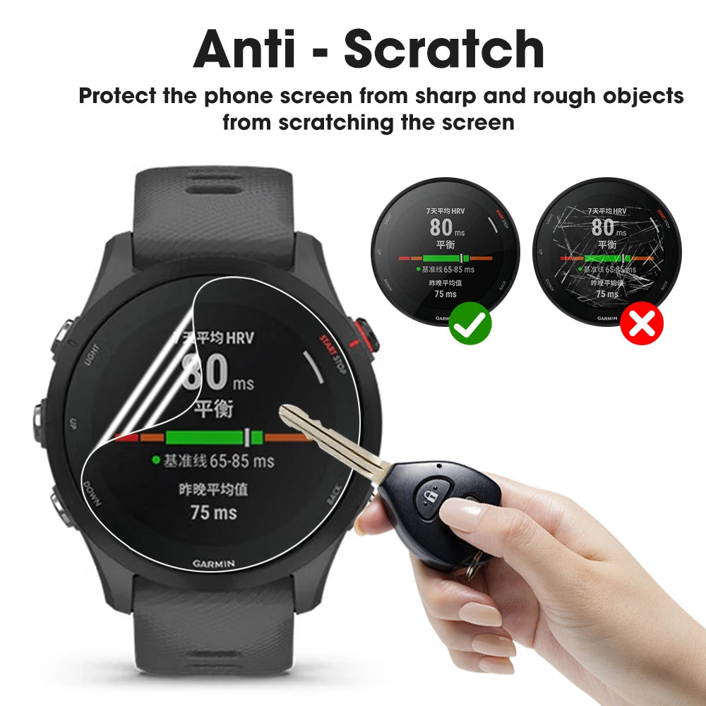 For Garmin Forerunner 955 965 255 255S 265 265s Screen Protector Anti-scratch Soft Hydrogel Film for Garmin Forerunner 255