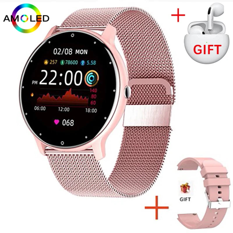 2024 New Men Smart Watch Real-time Activity Tracker Heart Rate Monitoring Sports Women Smartwatch Men Watches For Android IOS