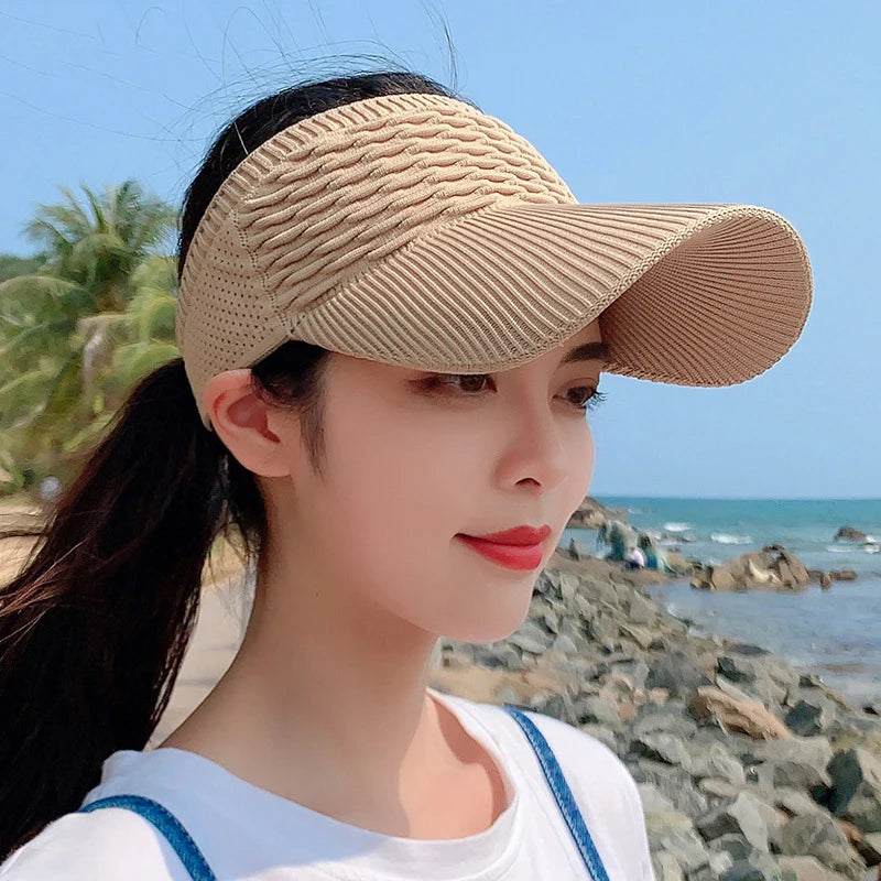 Summer Visor UV Protection Sun Hats For Women Foldable Sun Hat Visor Suncreen Floppy Cap Female Outdoor Casual Caps Gorras