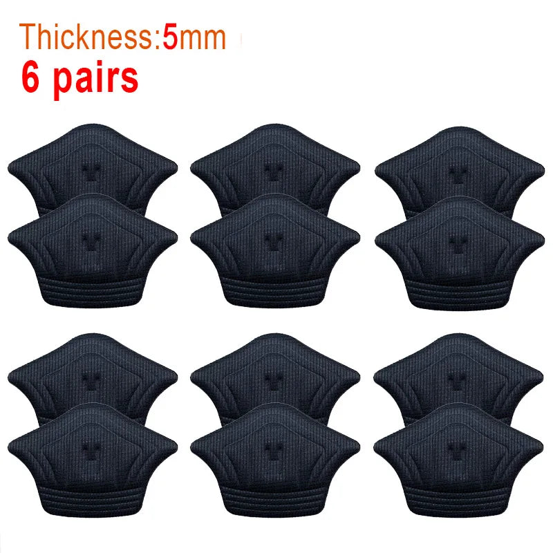 6pair/12pcs Insoles Heel Pads Lightweight For Sport Shoes Adjustable SizeBack Sticker Antiwear Feet Pad Cushion Insole Heel