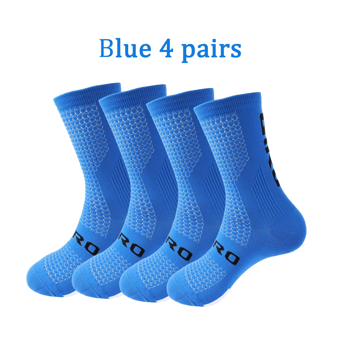 Cycling Socks Men 4 Pairs/set Biking Socks Women Sport Sweat Absorbing Breathable Football Soccer Compression Socks Wholesale