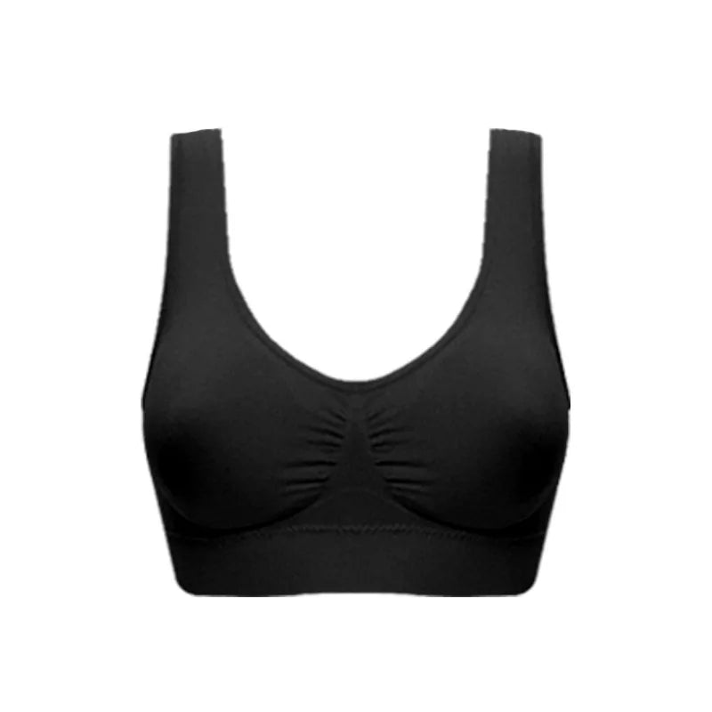 Fitness Sports Bra Women Shockproof Sexy High-Intensity Yoga Bra Bralette Running Gym Vest Cotton Underwear Top