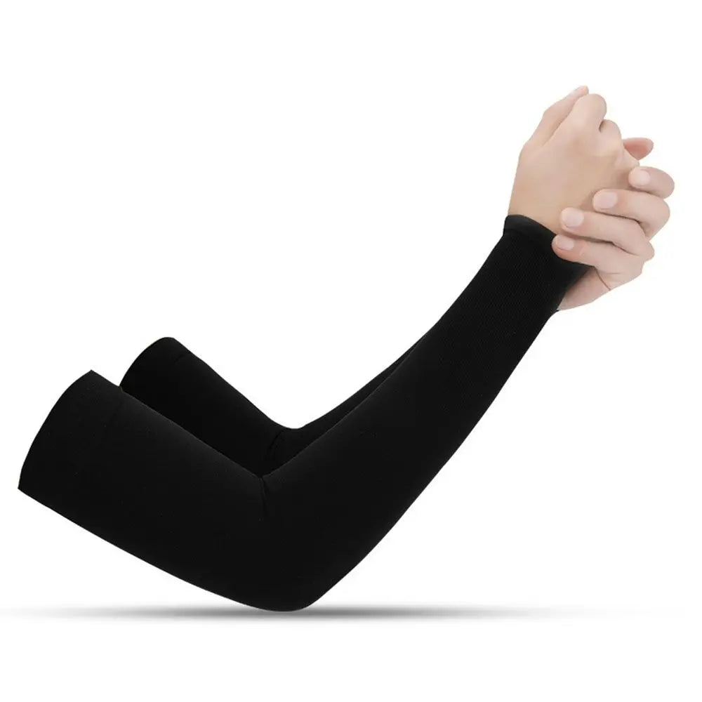 Summer Cycling Sleeve Cooling Ice Silk Arm Cover Anti-UV Arm Sleeves Running Sport Sun Protection Woman Men Fingerless Gloves