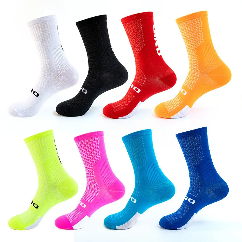 Professional Cycling Socks breathable men's and women's sports running basketball compression socks