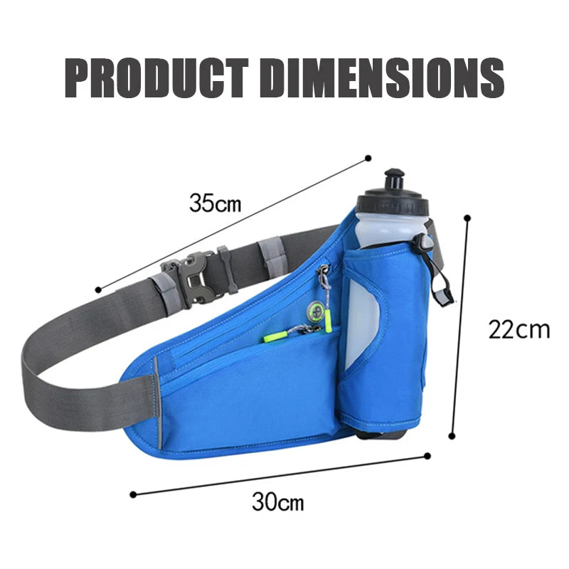 Running Waist Bags for Long-distance Runners Hikers Water Bottle Outdoor Sports Fitness Cycling BeltPhone Pouch