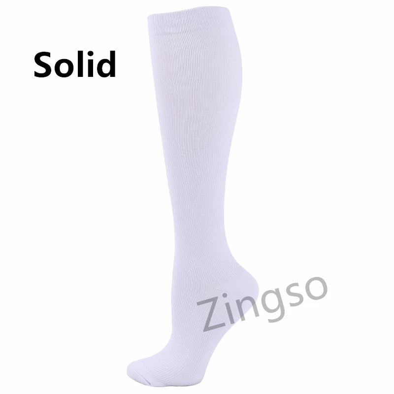 Running Compression Socks Stockings 20-30 mmhg Men Women Sports Socks for Nursing Rugby Marathon Cycling Football Varicose Veins