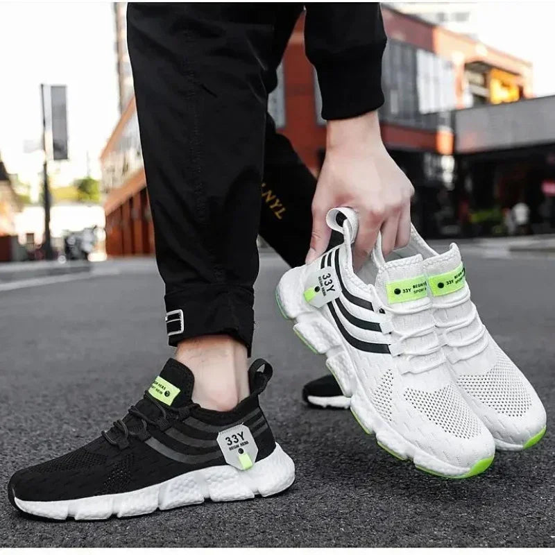 Leisure Men's Shoes Mesh Breathable Running Shoes Couple Tenis Masculinity Spring and Autumn Lightweight Walking Sports Shoes