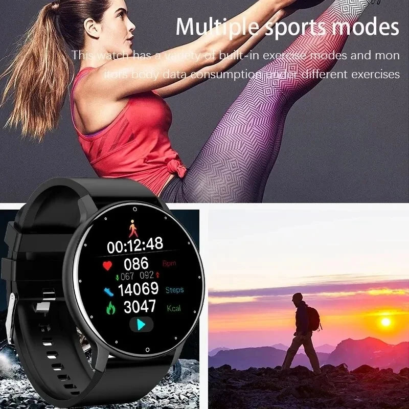 2024 New Men Smart Watch Real-time Activity Tracker Heart Rate Monitoring Sports Women Smartwatch Men Watches For Android IOS