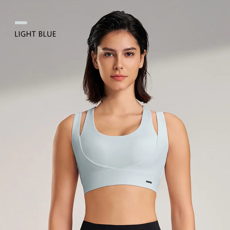 Sports Tops Women's Gym Sexy Underwear Sports Bra Tank Top Gathering Shockproof Women's Sports Underwear High Elasticity