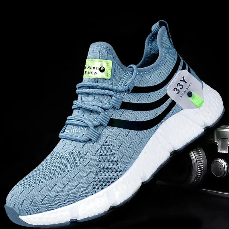 Leisure Men's Shoes Mesh Breathable Running Shoes Couple Tenis Masculinity Spring and Autumn Lightweight Walking Sports Shoes