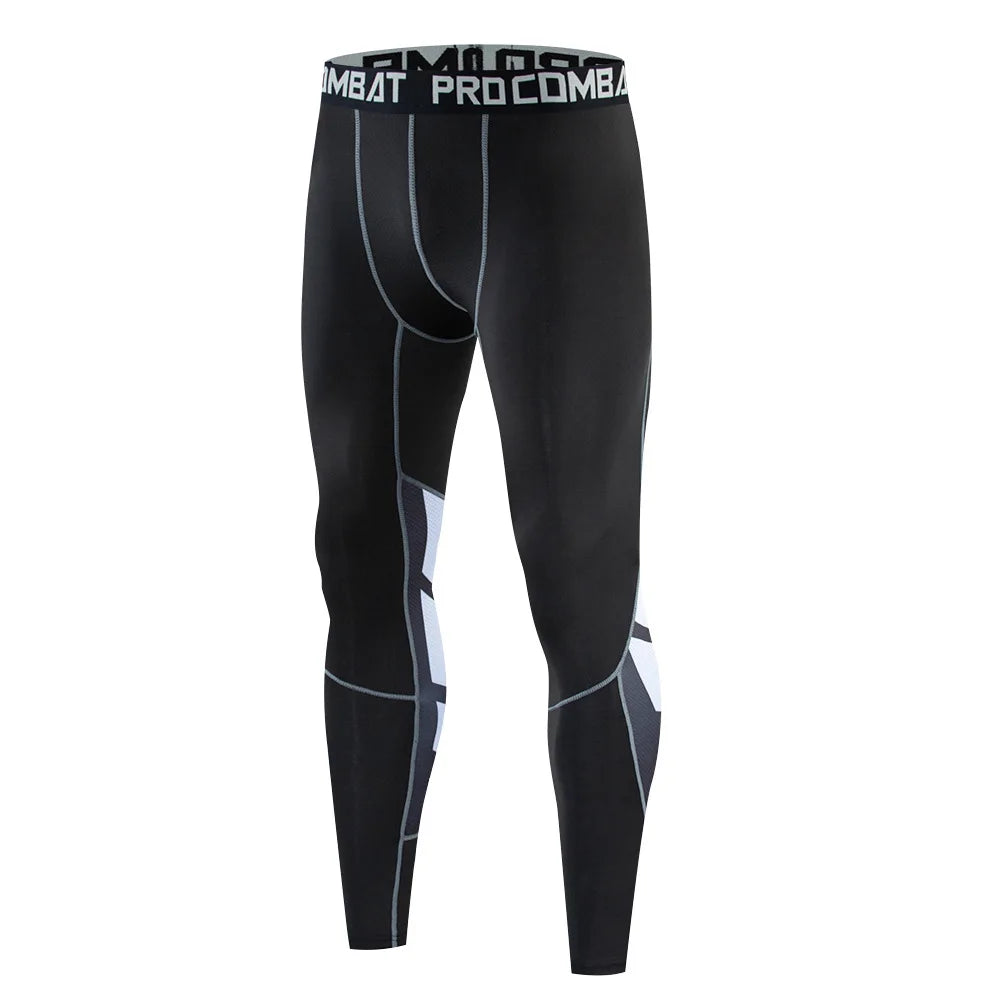 Mens Compression Pants Quick Dry Fit Sportswear Running Tights Men Legging Fitness Training Jogging Pants Sport Gym Leggings