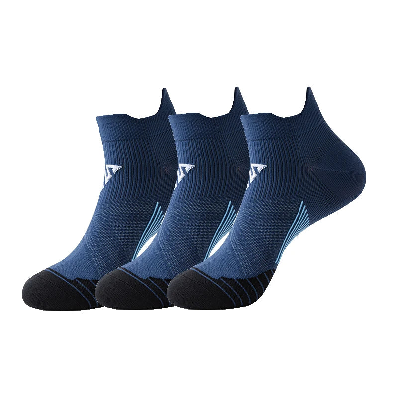 3pairs/Lot Woman Men's Socks Compression Breathable Basketball Sports Cycling Running Towel Socks High Elastic Tube Socks