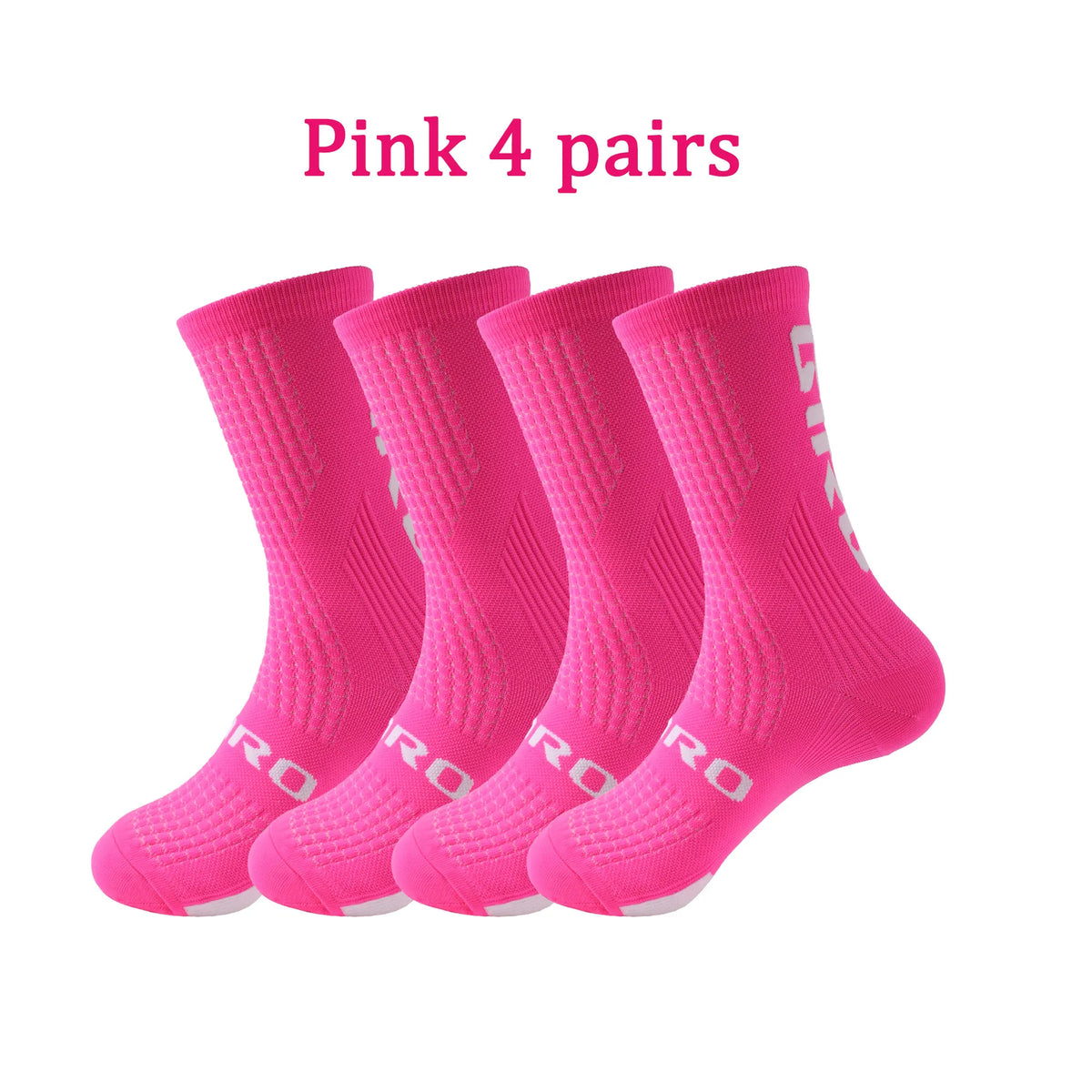 Cycling Socks Men 4 Pairs/set Biking Socks Women Sport Sweat Absorbing Breathable Football Soccer Compression Socks Wholesale