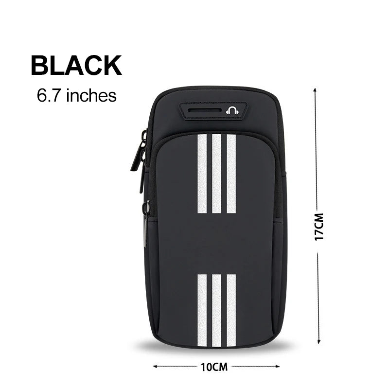 Sports Bag For Mobile Phone Armband For Jogging Cell Phone Accessories Woman mp3/mp4 Bags PU Hand Bag For Running Waterproof