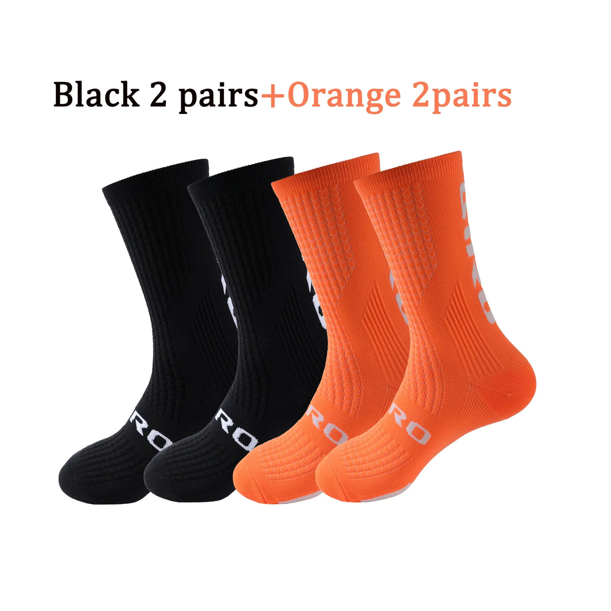 Cycling Socks Men 4 Pairs/set Biking Socks Women Sport Sweat Absorbing Breathable Football Soccer Compression Socks Wholesale