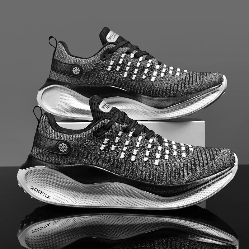 Marathon Air Cushion Men Sports Running Shoes Breathable Lightweight Women's Comfortable Athletic Nonskid Carbon Plate Sneakers