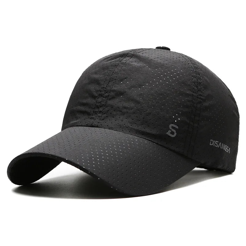 Men Women Mesh Moisture-Waging Quick Dry Baseball Cap Male Summer Female Originality Adjustable Breathable Sun Visor Fishing Hat