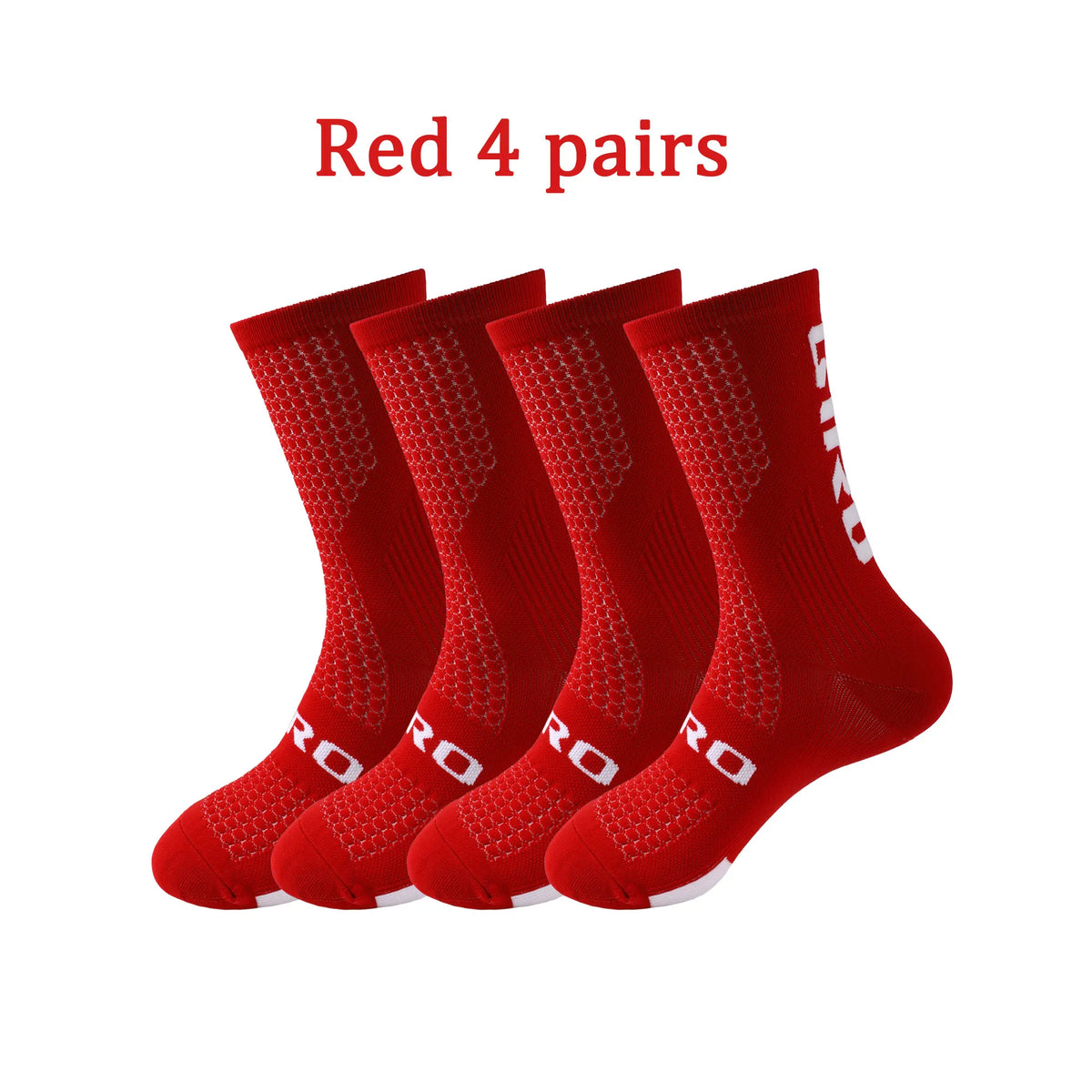 Cycling Socks Men 4 Pairs/set Biking Socks Women Sport Sweat Absorbing Breathable Football Soccer Compression Socks Wholesale