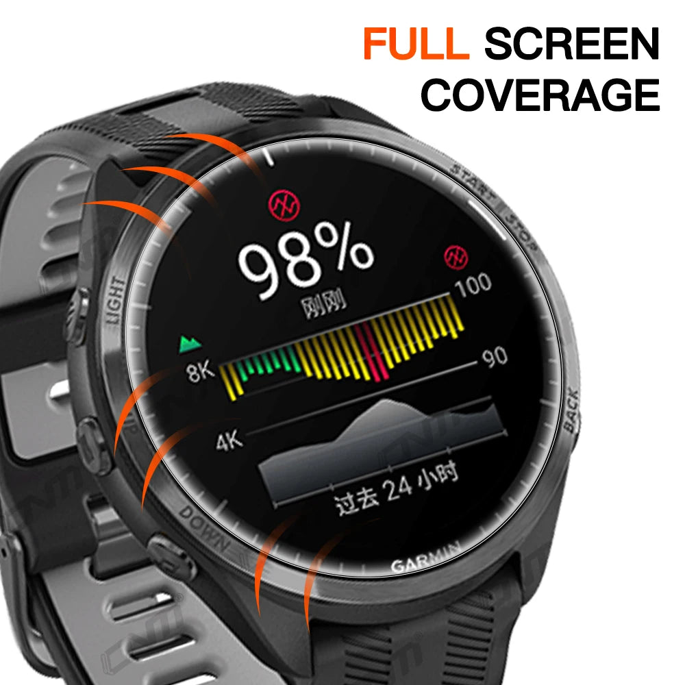 12D Hydrogel Film for Garmin Forerunner 965 265 265S Full Screen Protector Soft Film forGarmin 955 255 255S (Not glass)