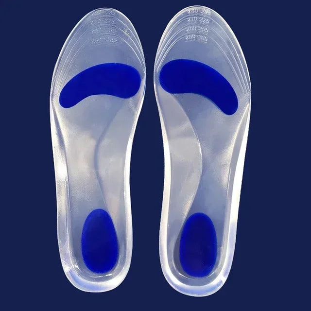 Silicone Gel Medical Insoles for Shoes Men Women Flat Foot Arch Support Orthopedic Insoles for Plantar Fasciitis Relief Shoe Pad