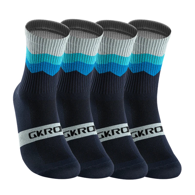 4 Pairs Bike Socks Men Nurse Compression Cycling For Women Mtb Guard Socks Stockings Sport Grip Barre Socks