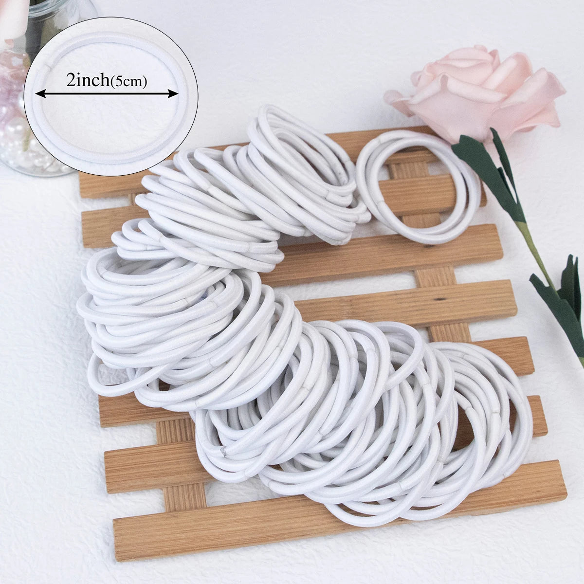 20/50/100cs Women Girls Hair Rubber Bands Hair Tie Ropes Elastic Hairband Ponytail Holders Headbands Scrunchies