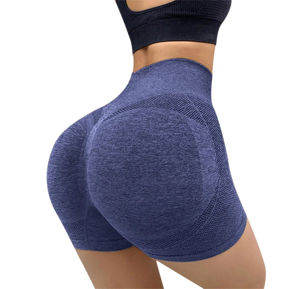 Womens Yoga Shorts High Waist Push Up Workout Shorts Fitness Yoga Lift Butt Fitness Lady Yoga Gym Running Short Pants Sportswear