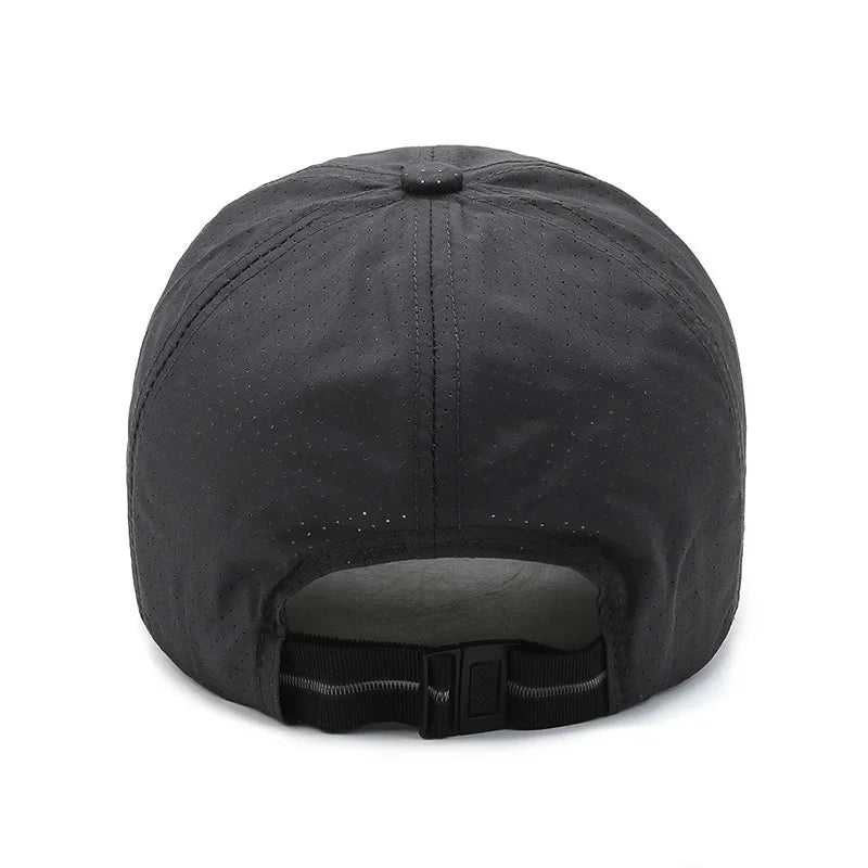 Summer Waterproof Mesh Breathable Quick Dry Baseball Cap Men Women Visor High Quality Fashion Sun Hat Letter Adjustable Hip Hop