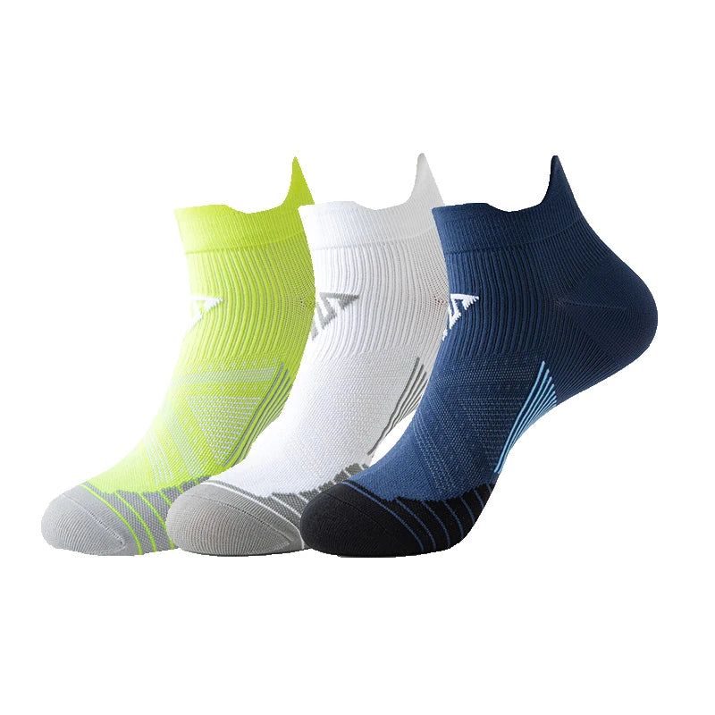 3pairs/Lot Woman Men's Socks Compression Breathable Basketball Sports Cycling Running Towel Socks High Elastic Tube Socks