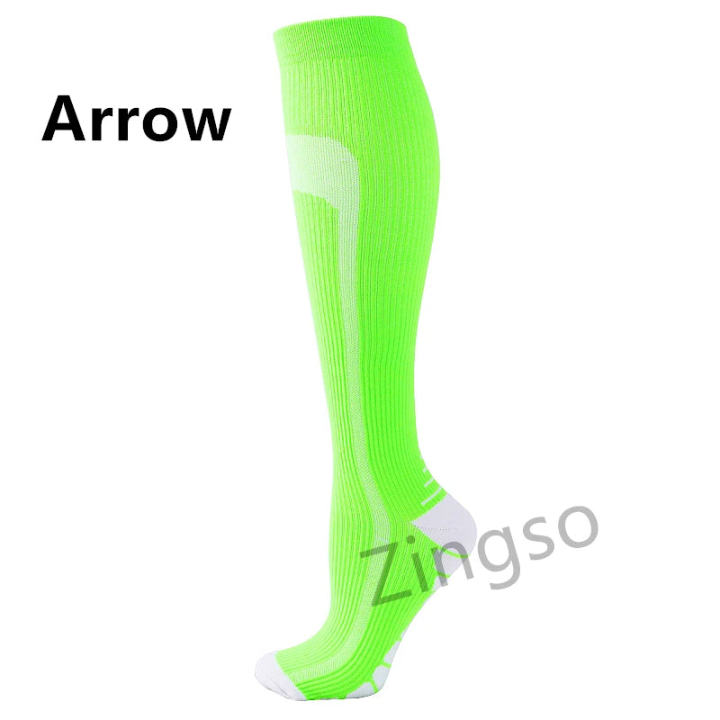 Running Compression Socks Stockings 20-30 mmhg Men Women Sports Socks for Nursing Rugby Marathon Cycling Football Varicose Veins