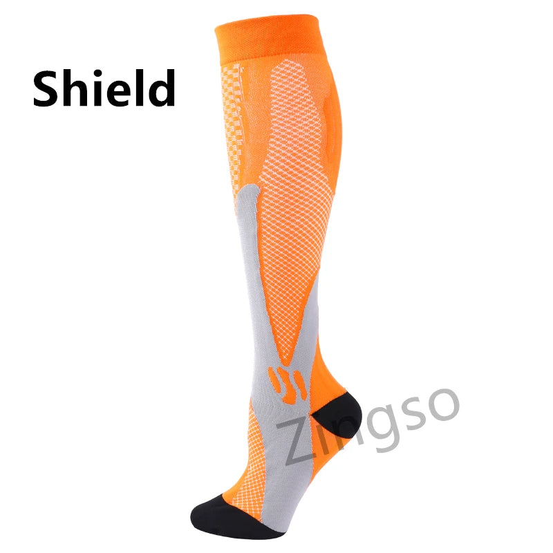 Running Compression Socks Stockings 20-30 mmhg Men Women Sports Socks for Nursing Rugby Marathon Cycling Football Varicose Veins