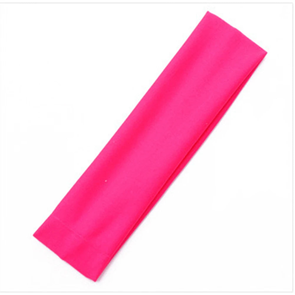 Summer Sports Yoga Headbands for Women Simple Adjustable Men Running Absorb Sweat Elastic Hair Bands Soild Headband Wholesale