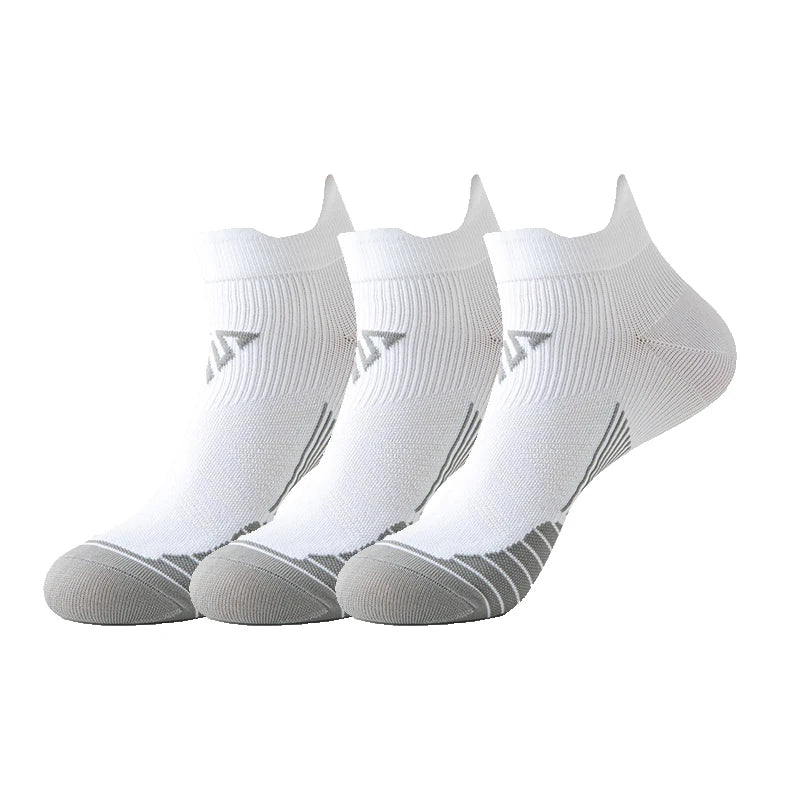 3pairs/Lot Woman Men's Socks Compression Breathable Basketball Sports Cycling Running Towel Socks High Elastic Tube Socks