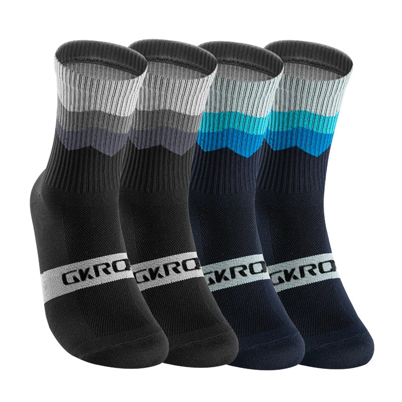 4 Pairs Bike Socks Men Nurse Compression Cycling For Women Mtb Guard Socks Stockings Sport Grip Barre Socks