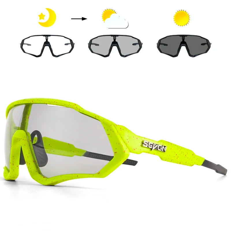 Photochromic Cycling Sunglasses Outdoor Sports Running Drving Glasses Road MTB Bicycle GogglesUV400 Safety Bike Eyewear