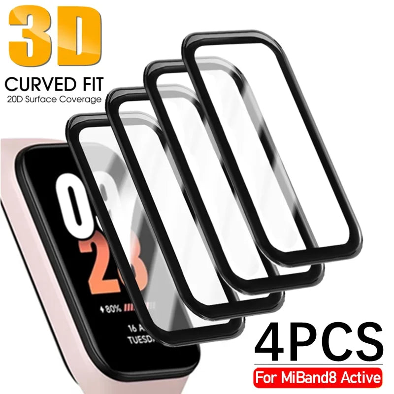 3D Curved Film For Xiaomi Band 8 Active Miband 8Active Smartband Soft Anti Scratch Screen Protector For Mi Band 8 Band8 Active