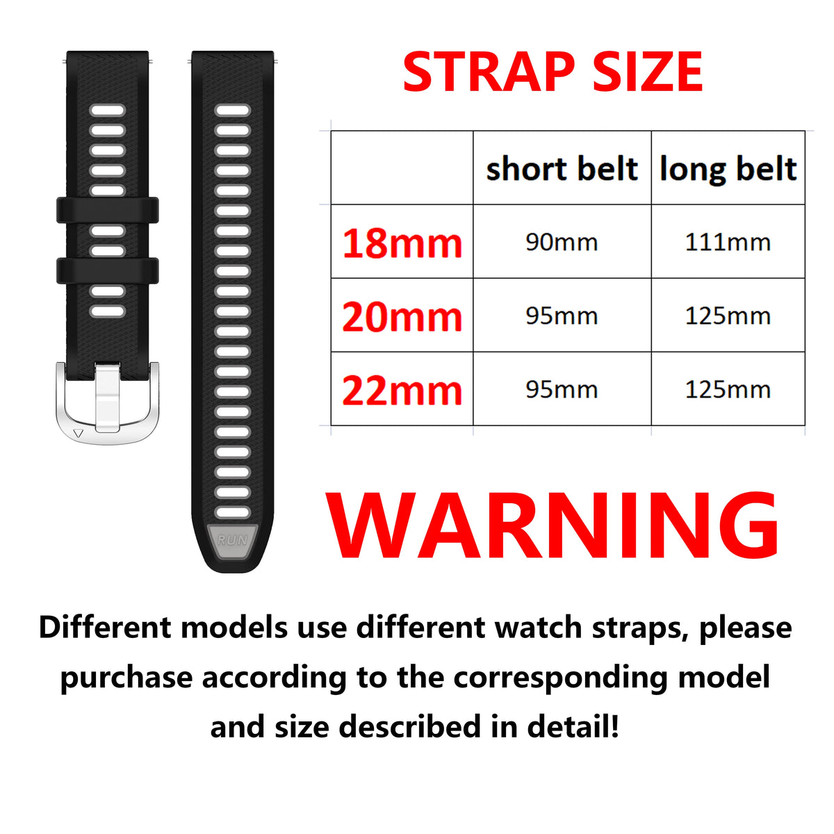 Versatile Watch Band for Garmin Forerunner Series