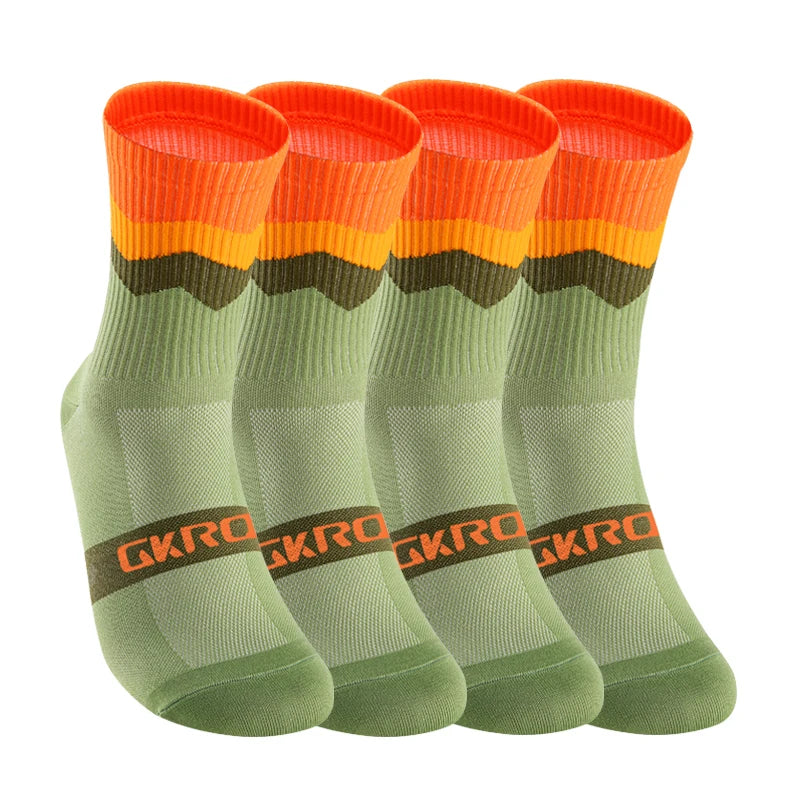 4 Pairs Bike Socks Men Nurse Compression Cycling For Women Mtb Guard Socks Stockings Sport Grip Barre Socks